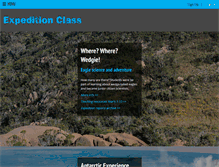 Tablet Screenshot of expeditionclass.com